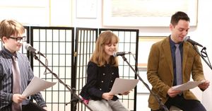 Jake Lucas, Sydney Lucas and Tim Federle  Photo