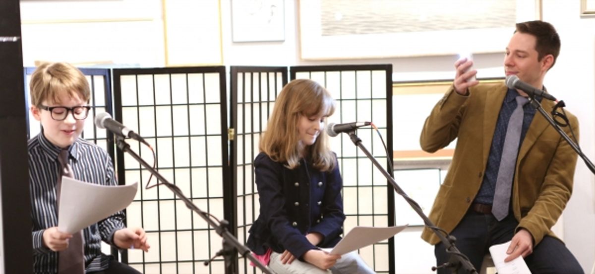 Jake Lucas, Sydney Lucas and Tim Federle at 