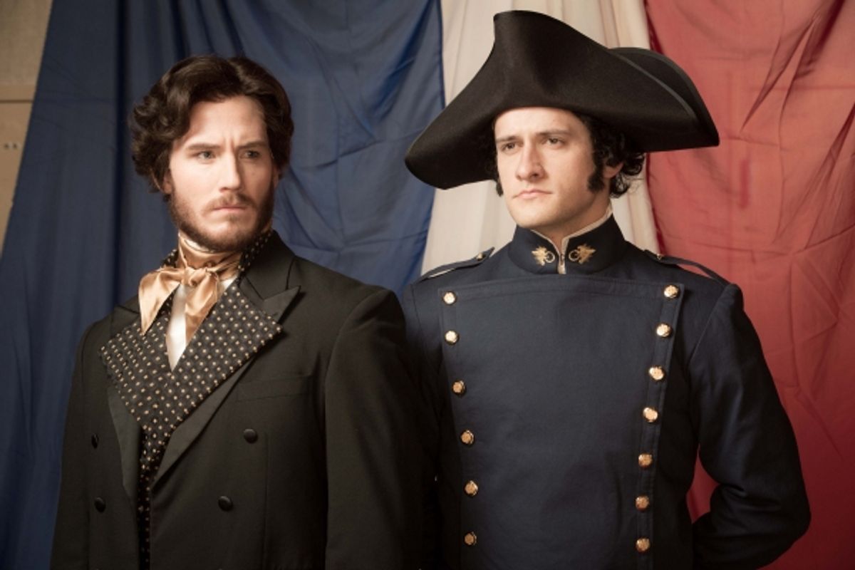 Kyle Olsen as Valjean, Preston Yates as Javert at 