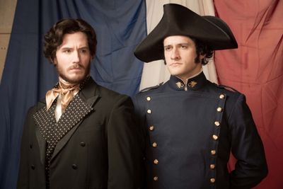 Kyle Olsen as Valjean, Preston Yates as Javert Photo