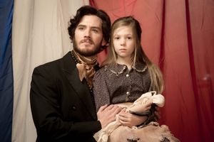 Kyle Olsen as Valjean, Elise Anderson as Young Cosette Photo