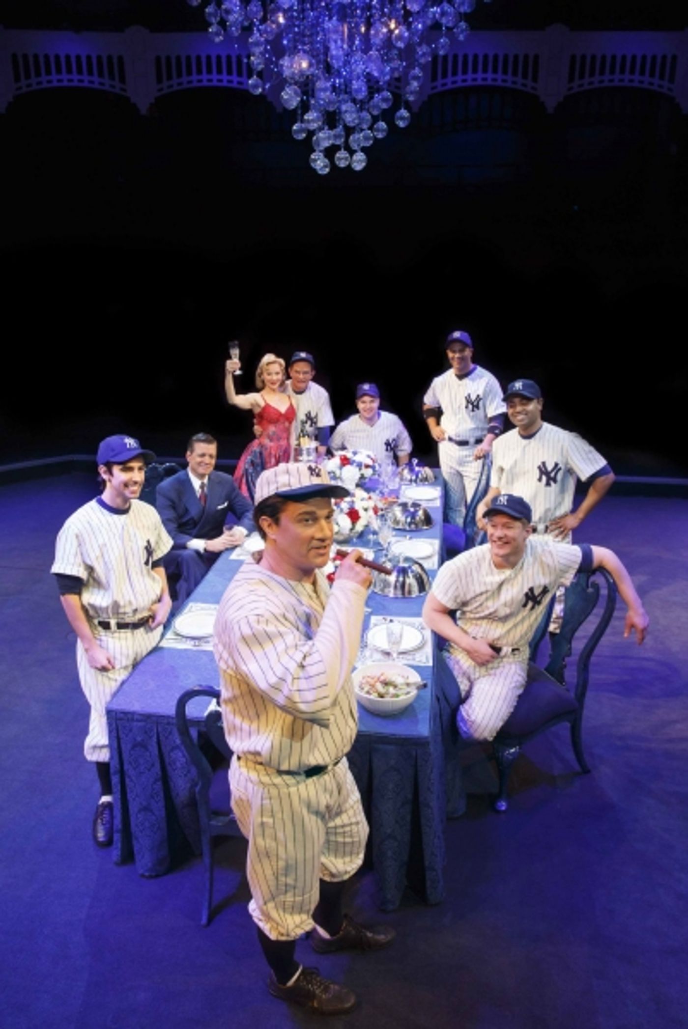 Photo Flash: Batter Up! First Look at Peter Scolari and More in Broadway's BRONX BOMBERS  Image