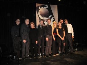 Cast of ARMS AND THE MAN with director David Staller Photo