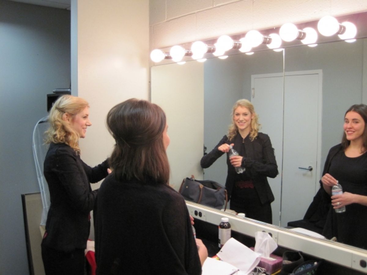 Charlotte Parry and Mariann McClellan at 