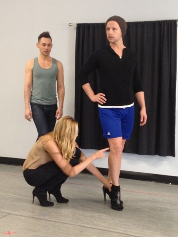 Nick Cearley, Modeling consultant Kandice Pelletier, Marty Thomas  Photo