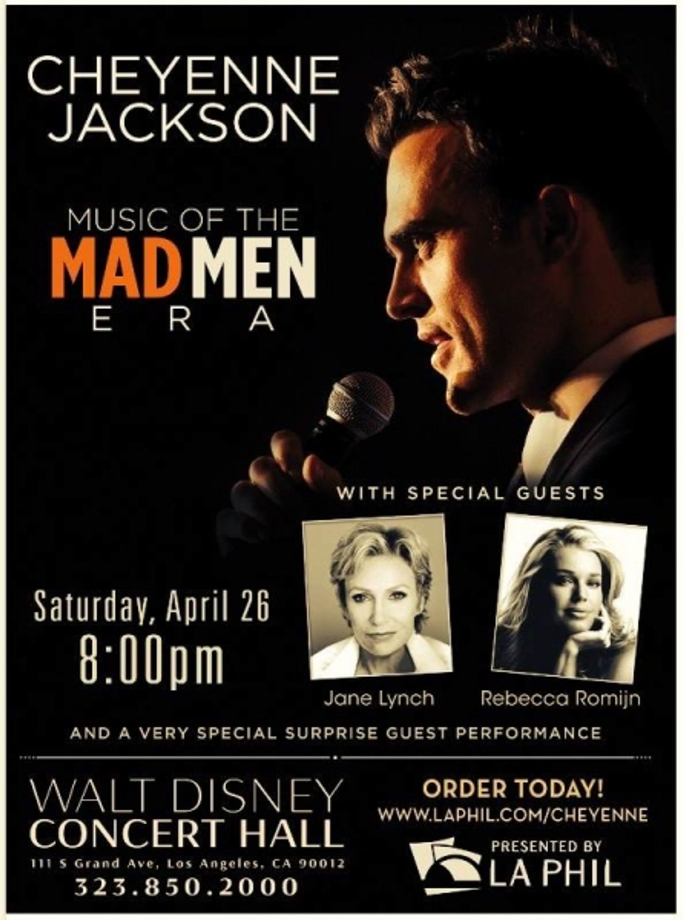 Photo Flash: First Look at Cheyenne Jackson's LA Concert Poster! Photo Flash: First Look at Cheyenne Jackson's LA Concert Poster! Image