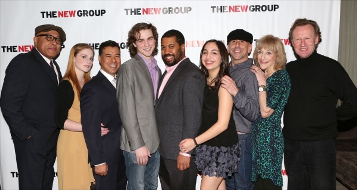 Keith Randolph Smith, Ella Dershowitz, David Anzuelo, Austin Cauldwell, Playwright Thomas Bradshaw, Dea Julien, Director Scott Elliott, Laura Esterman and Daniel Gerroll  at 