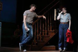 Derek Klena and Caitlin Kinnunen @ BroadwayWorld Derek Klena and Caitlin Kinnunen Photo