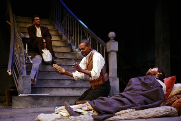 Biko Eisen-Martin (John), Jonathan Peck (Simon), and Gregory Perri (Caleb) Photo