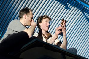 David Annen (Tom) and George Mackay (Jack) in The Cement Garden. Photo by Rebecca Pit Photo