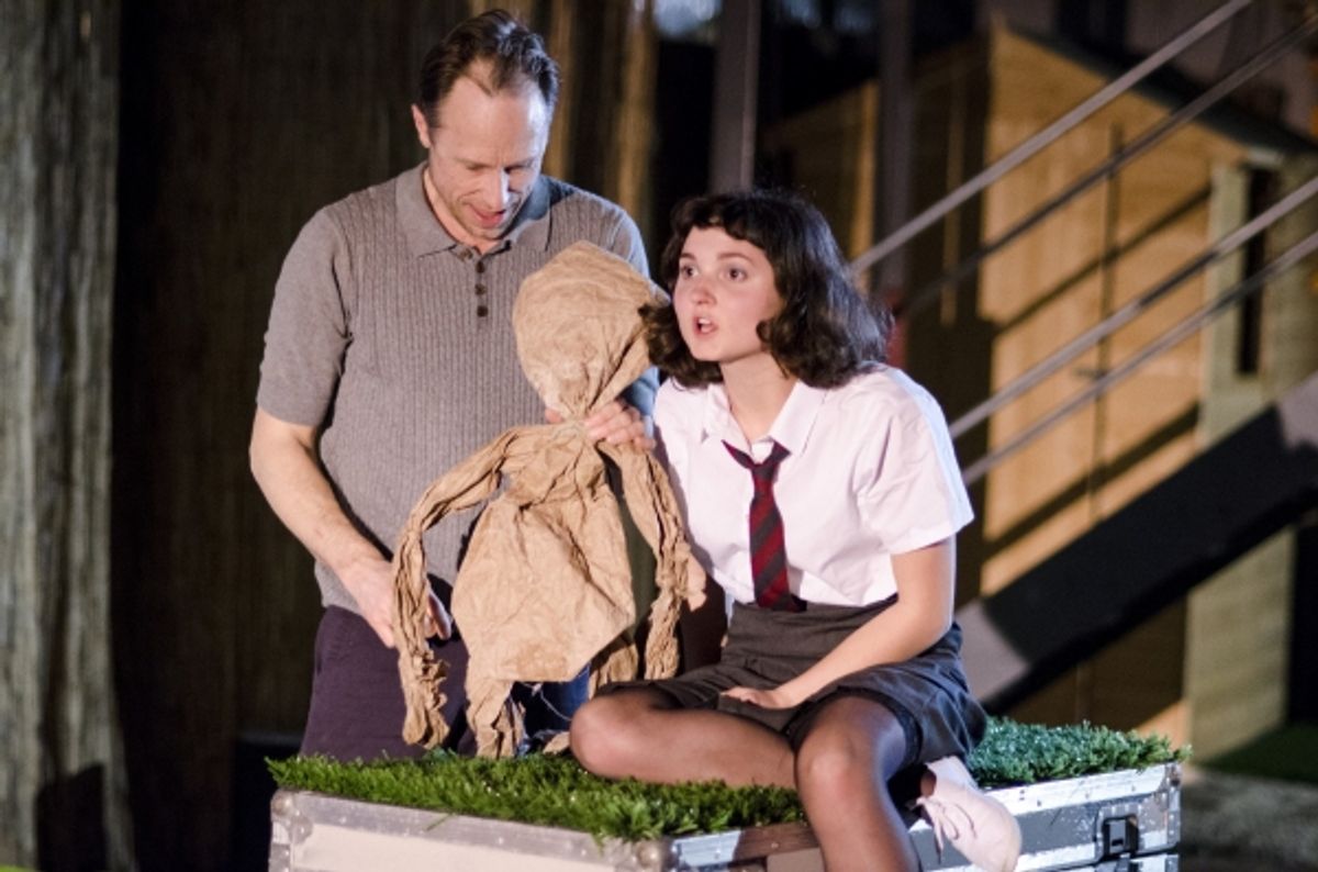 David Annen (Tom) and Ruby Bentall (Julie) in The Cement Garden. Photo by Rebecca Pitt. at 