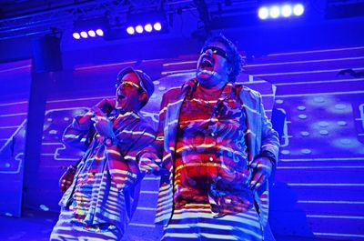 Ed Hughes (Raoul Duke) and Rob Crouch (Dr Gonzo) in Fear and Loathing in Las Vegas. P Photo