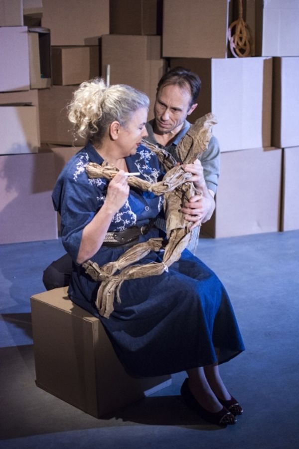 Victoria Gould (MOther) and David Annen (Tom) in The Cement Garden. Photo by Rebecca  Photo