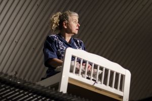 Victoria Gould (Mother) in The Cement Garden. Photo by Rebecca Pitt Photo