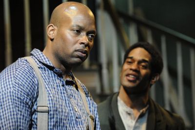 Cajardo Lindsey as Simon and Laurence Curry as John Photo