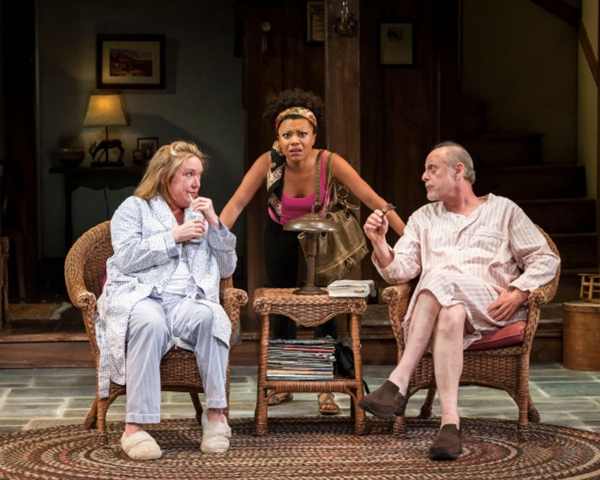 Kristine Nielsen, Shalita Grant and Mark Blum at 