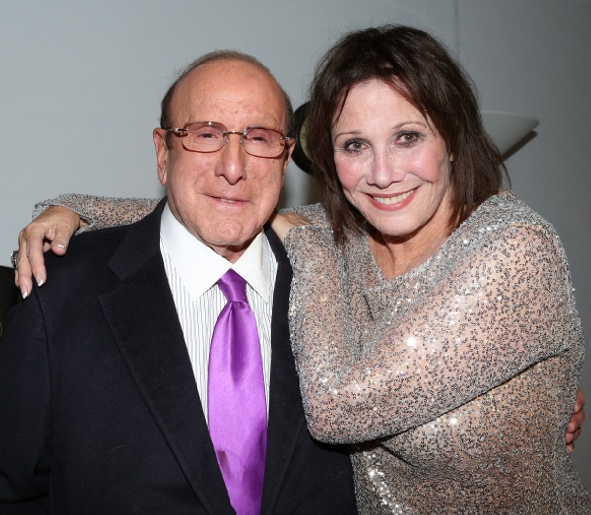 Clive Davis and Michele Lee at 