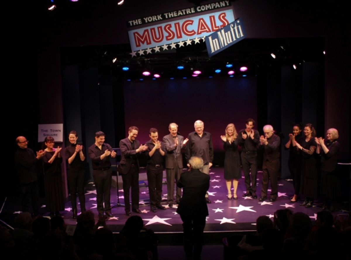 Sheldon Harnick and the cast at 