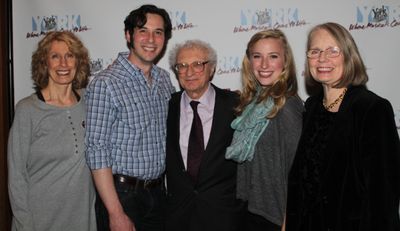 Beth Ertz, Bray Wilkins, Sheldon Harnick, Katherine Henly and Maggie Harrer Photo