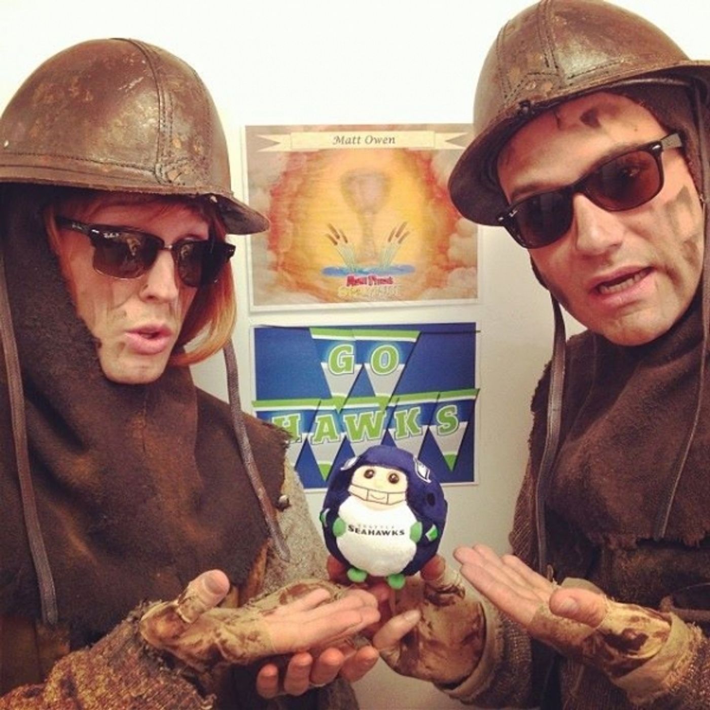 Photo Flash: Saturday Intermission Pics, Feb 1 - Broadway's 'Manly Mormons' Prep for Super Bowl Sunday; Plus MATILDA, KINKY BOOTS & More! Photo Flash: Saturday Intermission Pics, Feb 1 - Broadway's 'Manly Mormons' Prep for Super Bowl Sunday; Plus MATILDA, KINKY BOOTS & More! Image