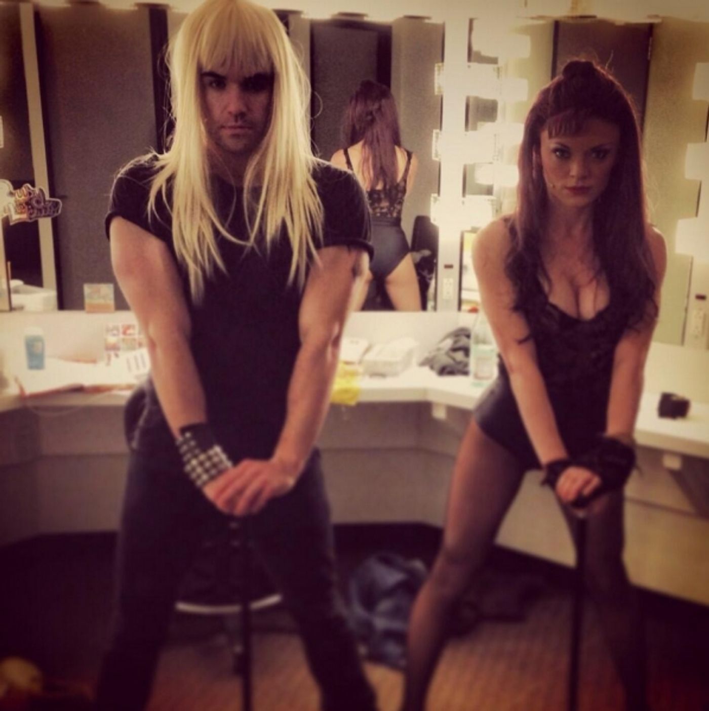 Photo Flash: Saturday Intermission Pics, Feb 1 - Broadway's 'Manly Mormons' Prep for Super Bowl Sunday; Plus MATILDA, KINKY BOOTS & More! Photo Flash: Saturday Intermission Pics, Feb 1 - Broadway's 'Manly Mormons' Prep for Super Bowl Sunday; Plus MATILDA, KINKY BOOTS & More! Image