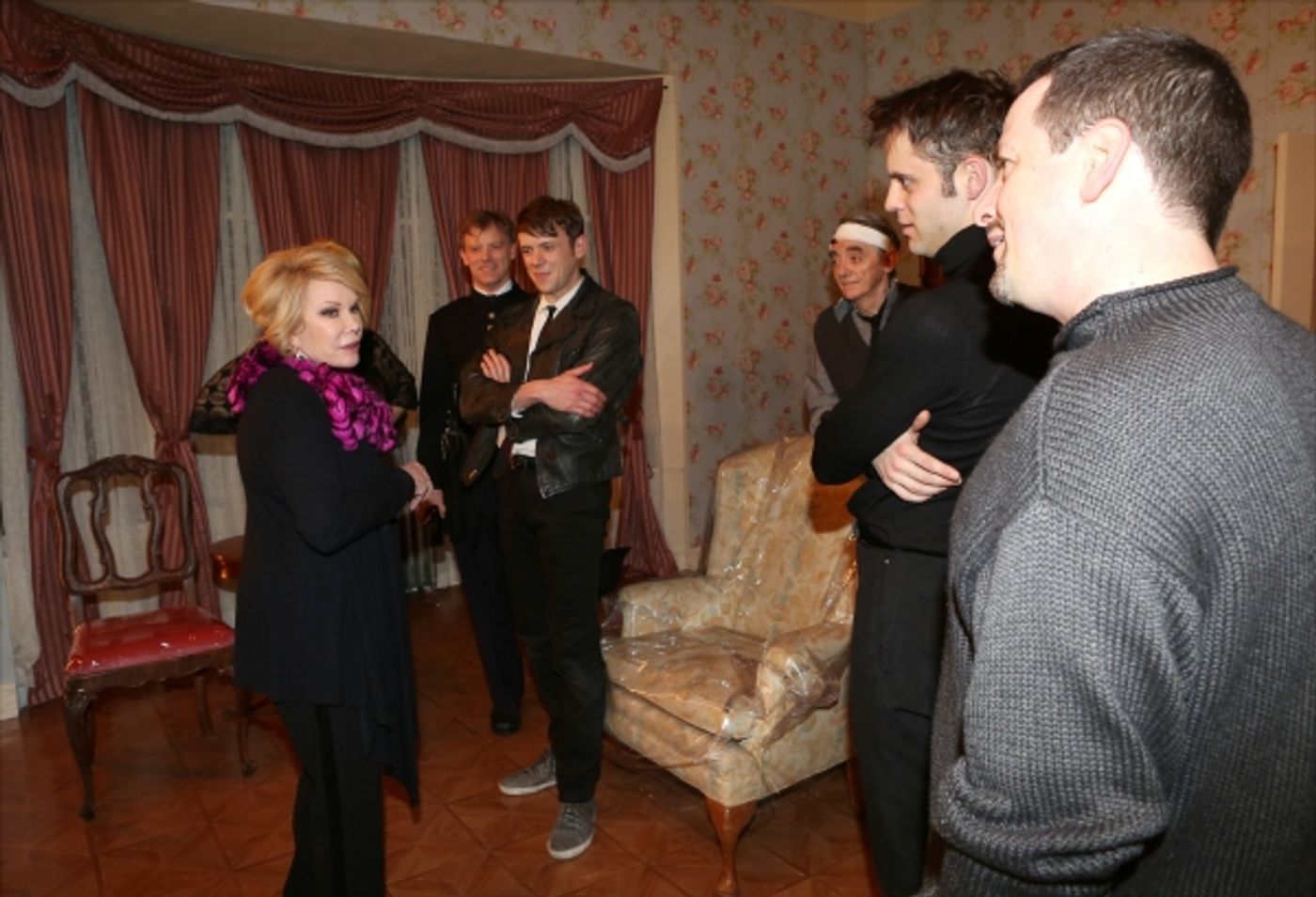 Exclusive Photo Coverage: Joan Rivers Visits Cast of Red Bull Theater's LOOT Image