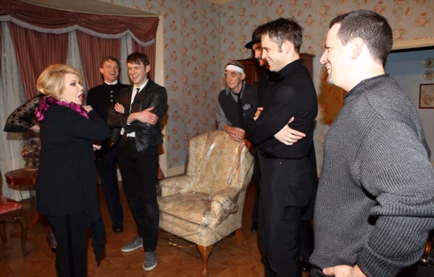 Exclusive Photo Coverage: Joan Rivers Visits Cast of Red Bull Theater's LOOT Image