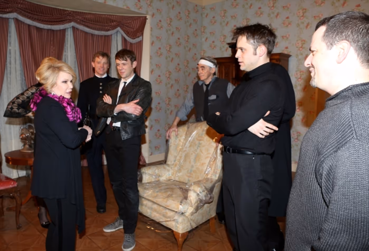 Exclusive Photo Coverage: Joan Rivers Visits Cast of Red Bull Theater's LOOT Image