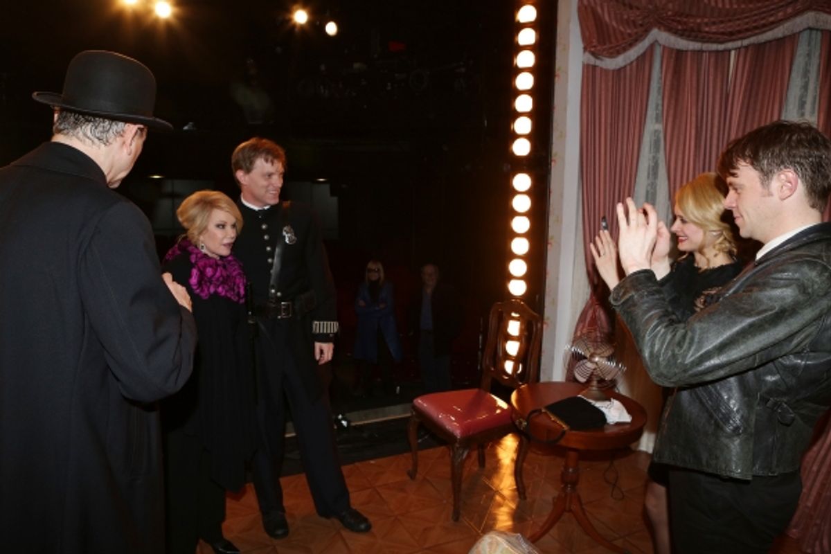 Joan Rivers visits Rocco Sisto, Eric Martin Brown, Rebecca Brooksher and Nick Westrate at 