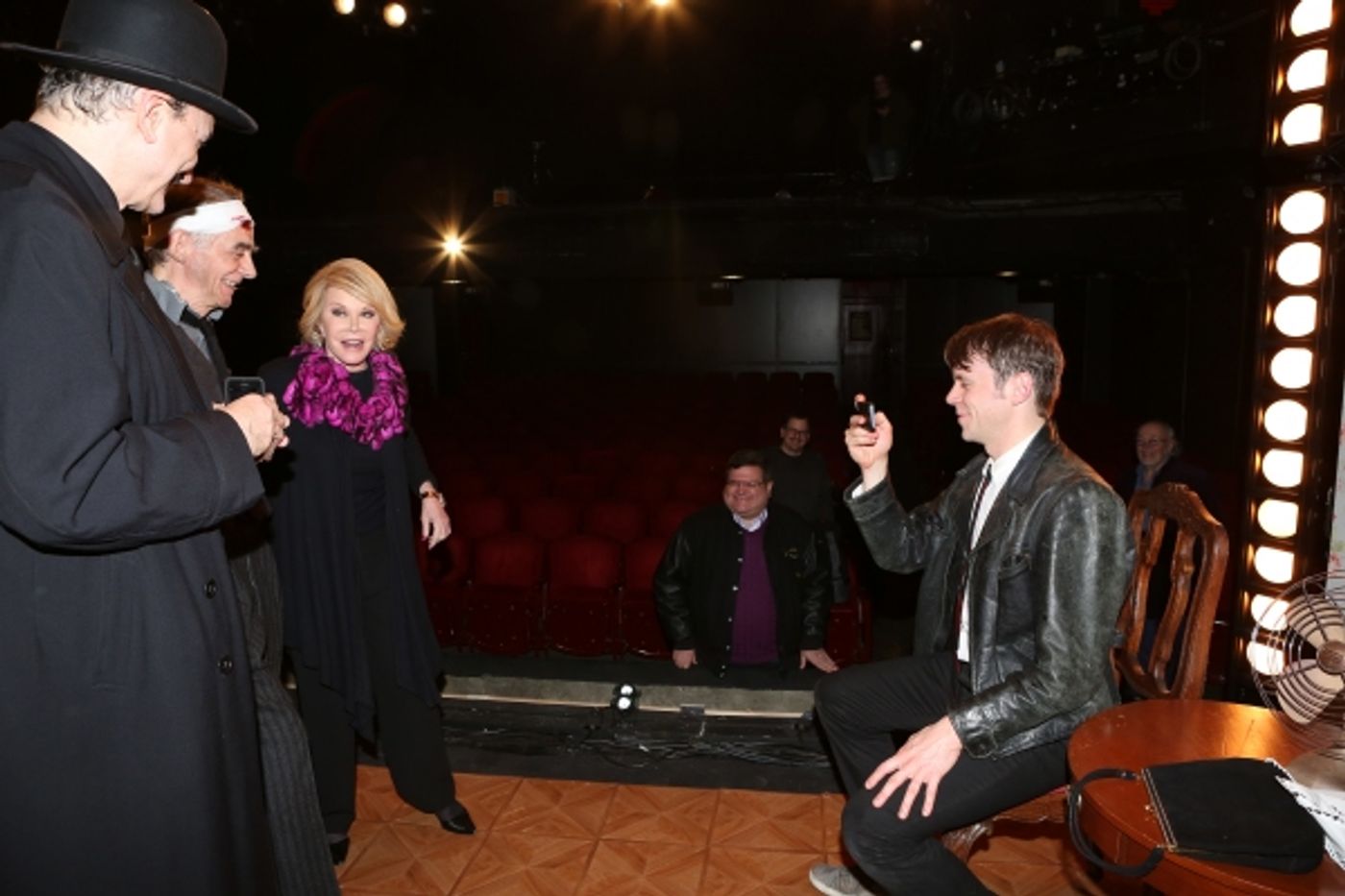 Exclusive Photo Coverage: Joan Rivers Visits Cast of Red Bull Theater's LOOT Image