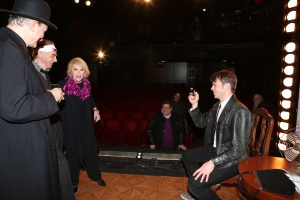 Joan Rivers visits Rocco Sisto, Ryan Garbayo, and Nick Westrate Photo