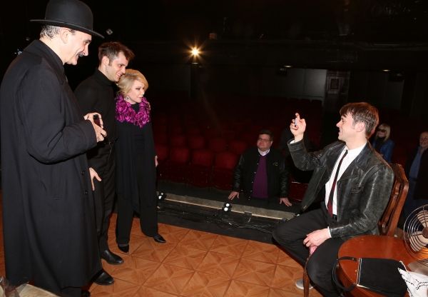 Joan Rivers visits Rocco Sisto, Ryan Garbayo, and Nick Westrate Photo
