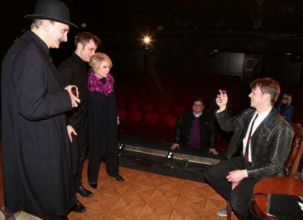 Joan Rivers visits Rocco Sisto, Ryan Garbayo, and Nick Westrate Photo