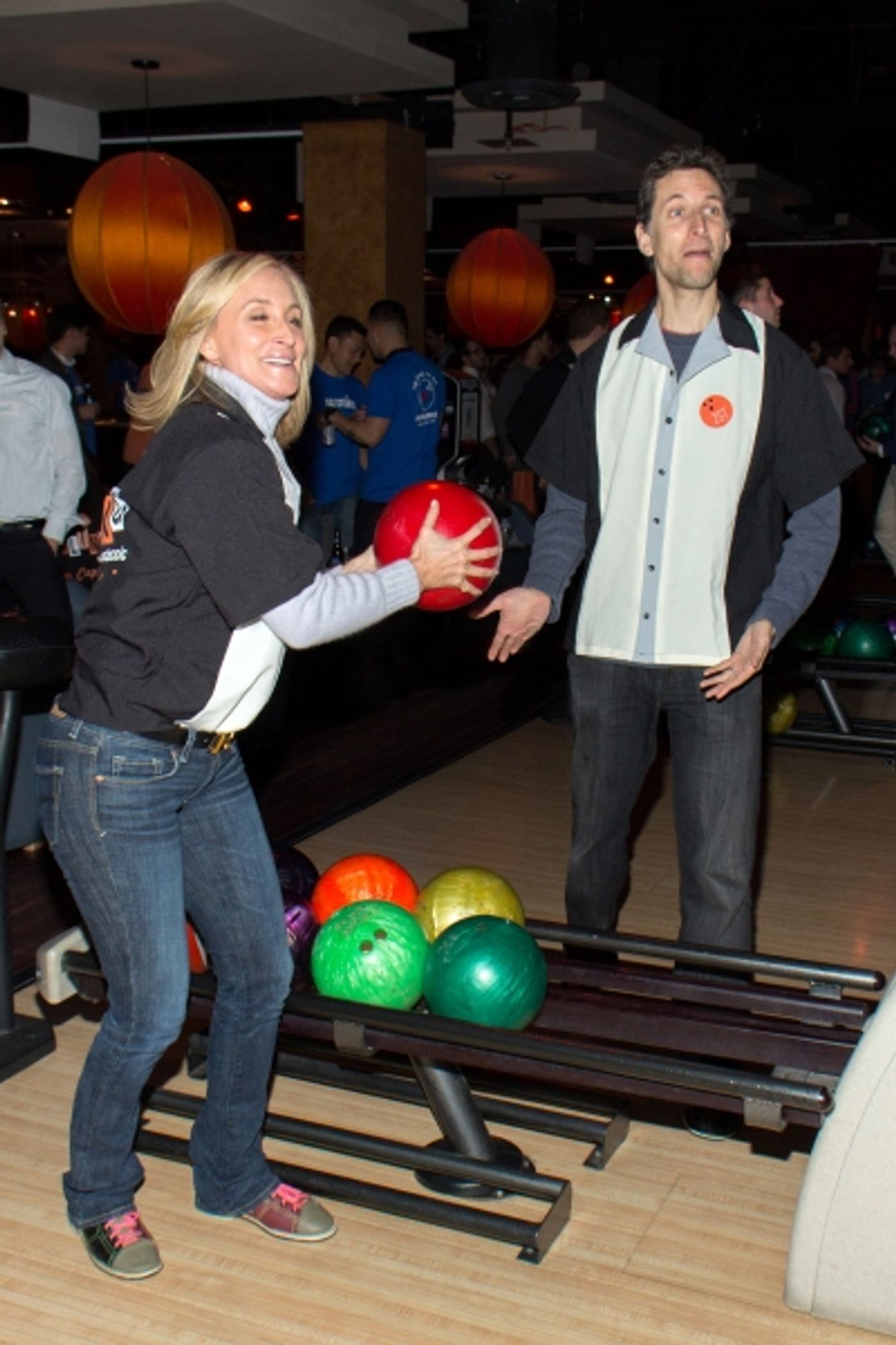Photo Coverage: Let's Bowl! Zach Braff, Constantine Maroulis & More at Second Stage's Bowling Classic  Image