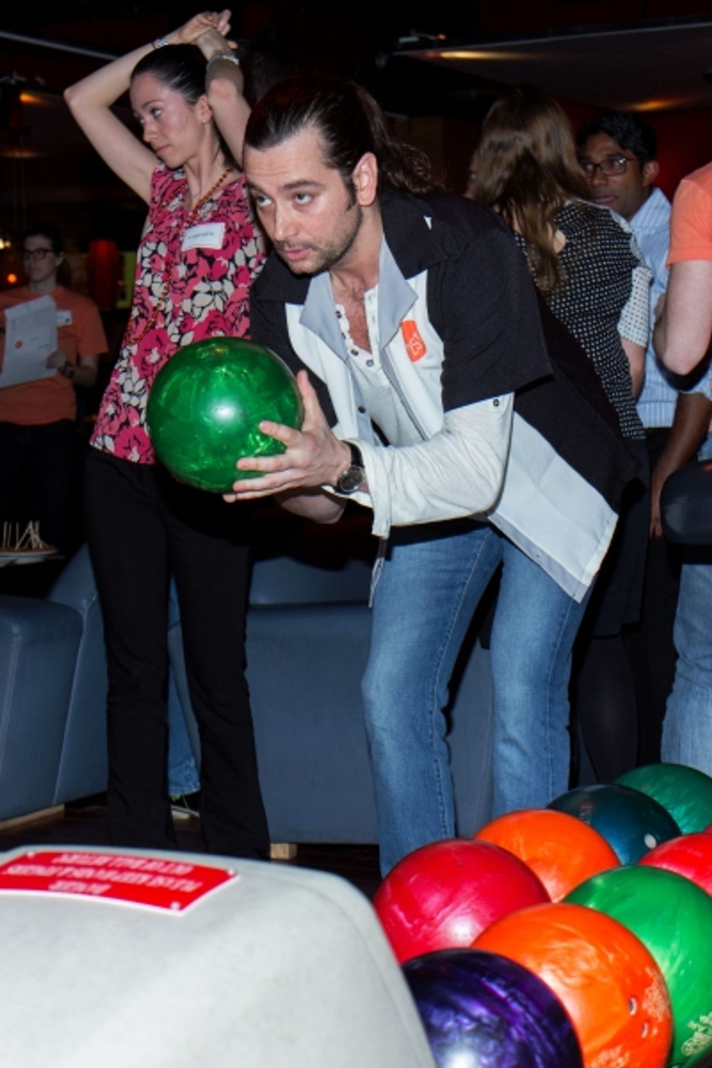 Photo Coverage: Let's Bowl! Zach Braff, Constantine Maroulis & More at Second Stage's Bowling Classic  Image