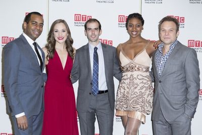 Daniel Breaker, Laura Osnes, Marc Bruni, Condola Rashad and Norbert Leo Butz Photo
