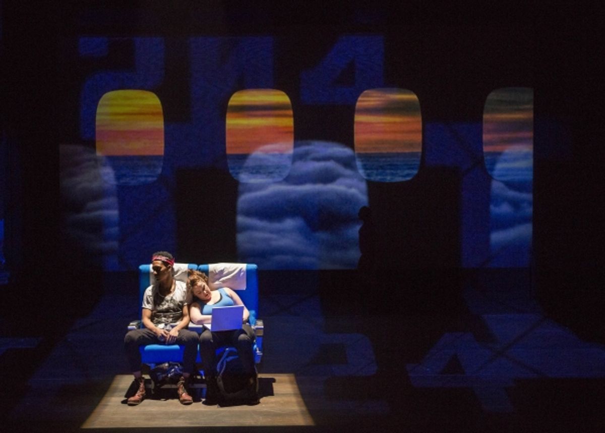 Griffin Matthews and Emma Hunton at 