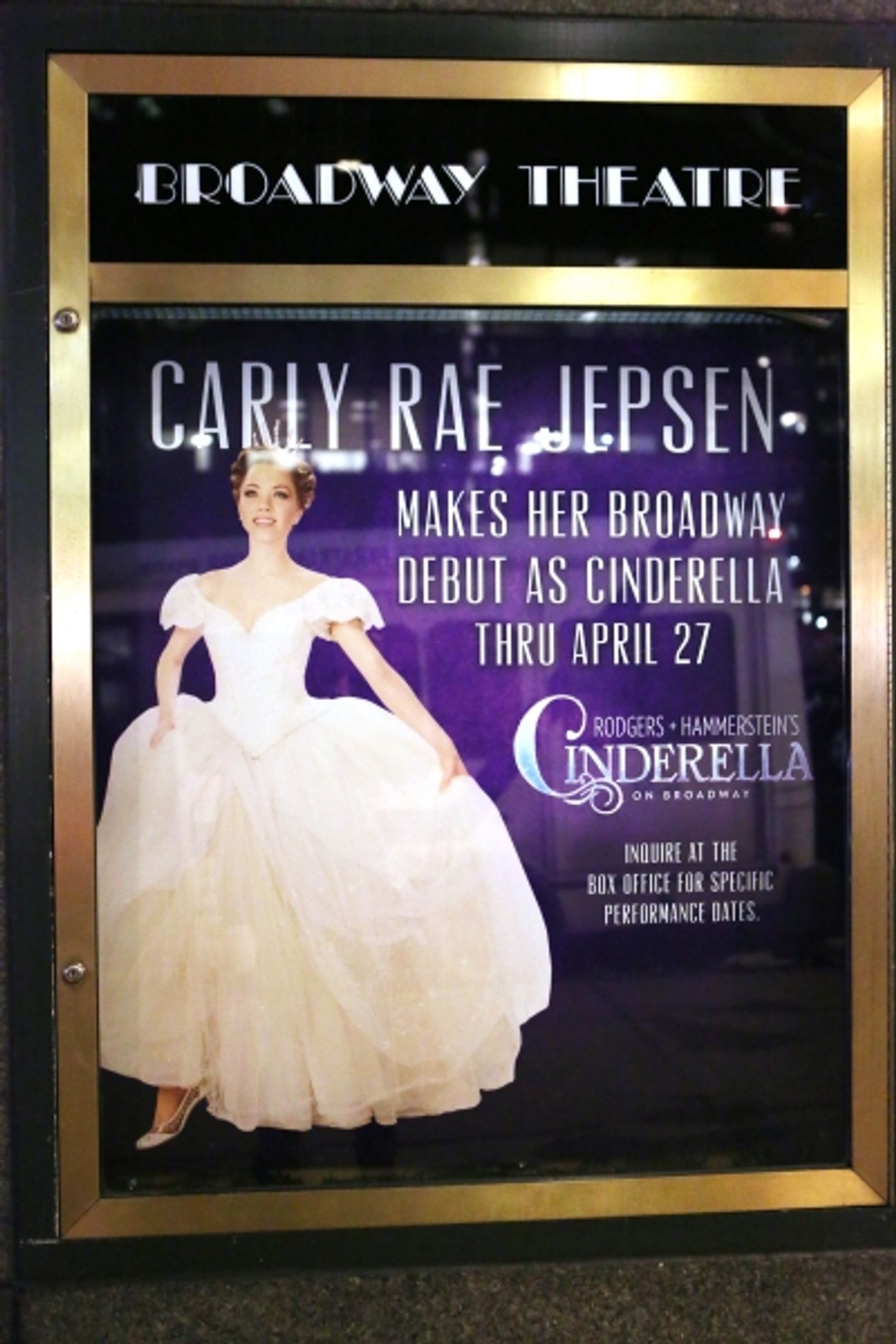 Photo Coverage: A Lovely (Opening) Night! Carly Rae Jepsen and Fran Drescher Debut in CINDERELLA  Image