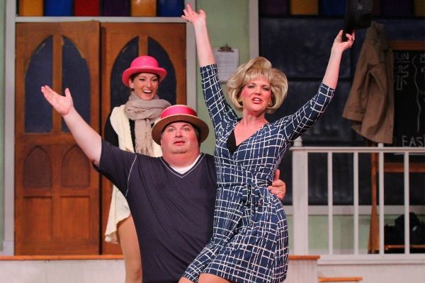 Claire Fallon as ''Andy,'' Johnathan Reed as ''Geoffery'' and Tracey Villager as ''Ma Photo