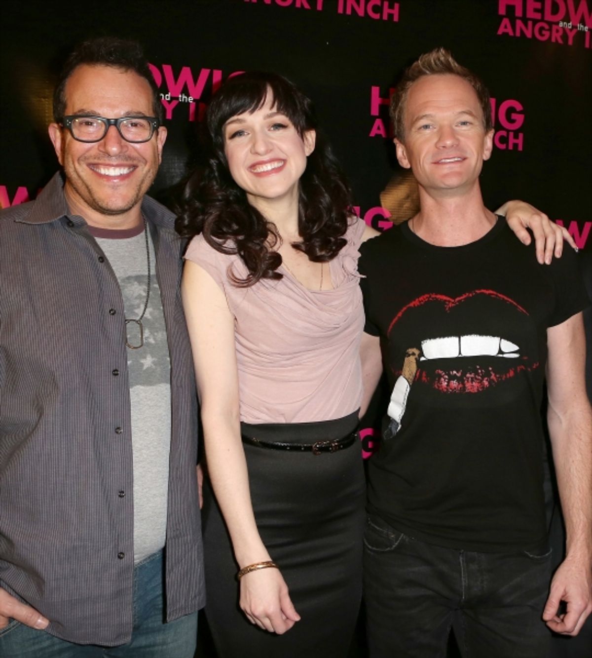 Director Michael Mayer, Lena Hall and Neil Patrick Harris  at 