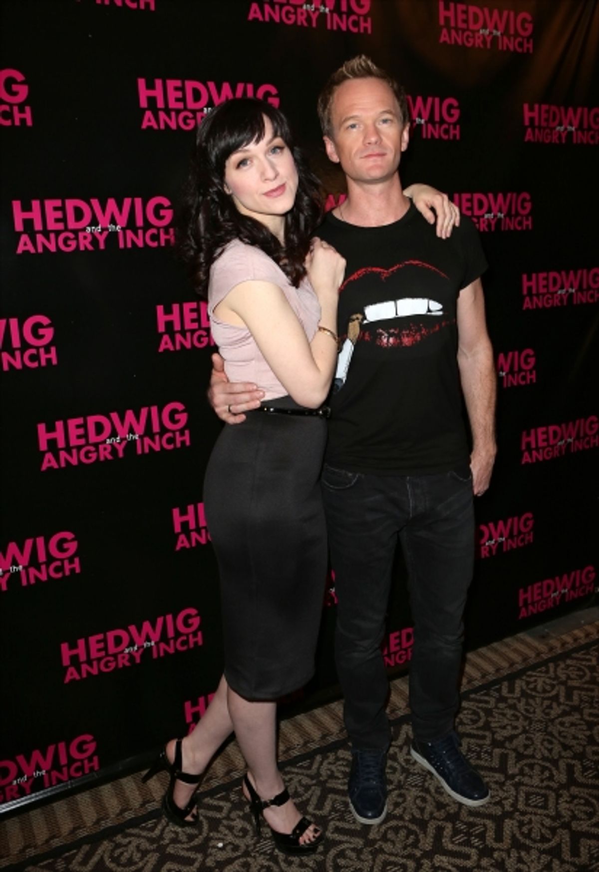 Lena Hall and Neil Patrick Harris  at 