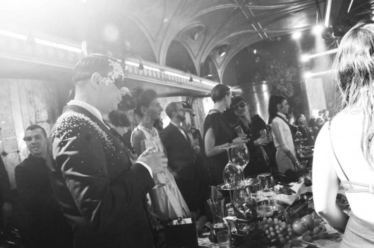 James Aguiar, Giovanna Battaglia, and guests at 