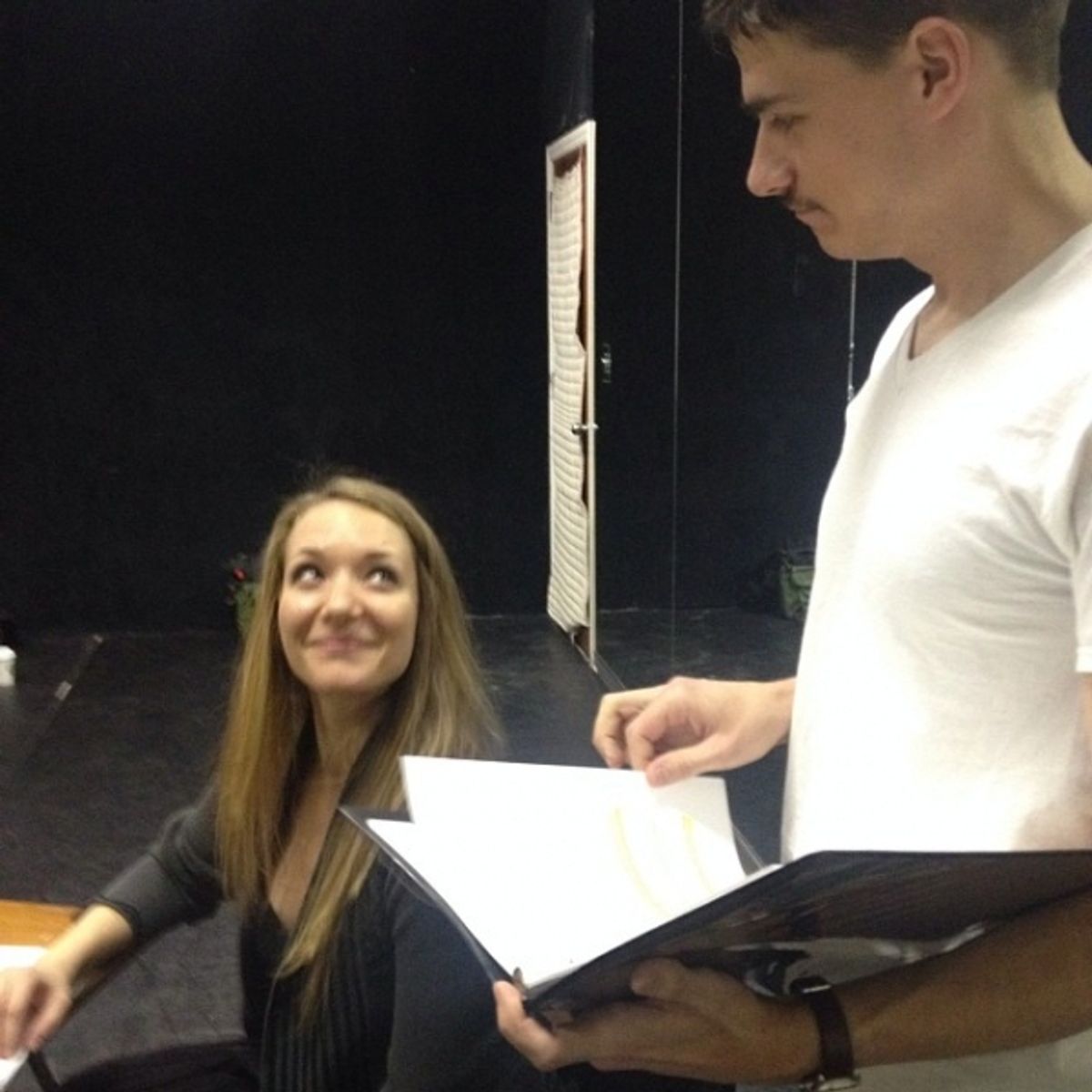 Sara Hymes (Marie) and Colin Fisher (Wolf) at 