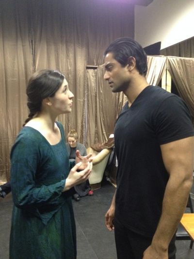Morgan DeTogne as Julie and Gerrard Lobo as Liliom Photo
