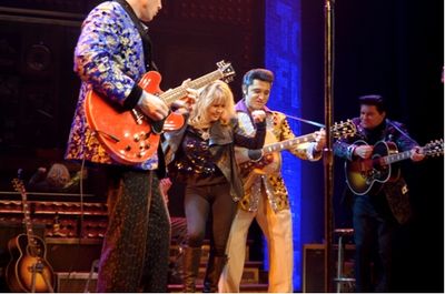 Pia Zadora jams with MILLION DOLLAR QUARTET Photo