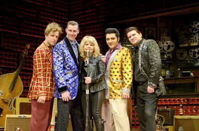 Pia Zadora with the Cast of MILLION DOLLAR QUARTET Photo