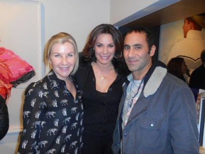 Artist Julia Greffenius, Countess LuAnn de Lesseps, artist Darius Yektai Photo
