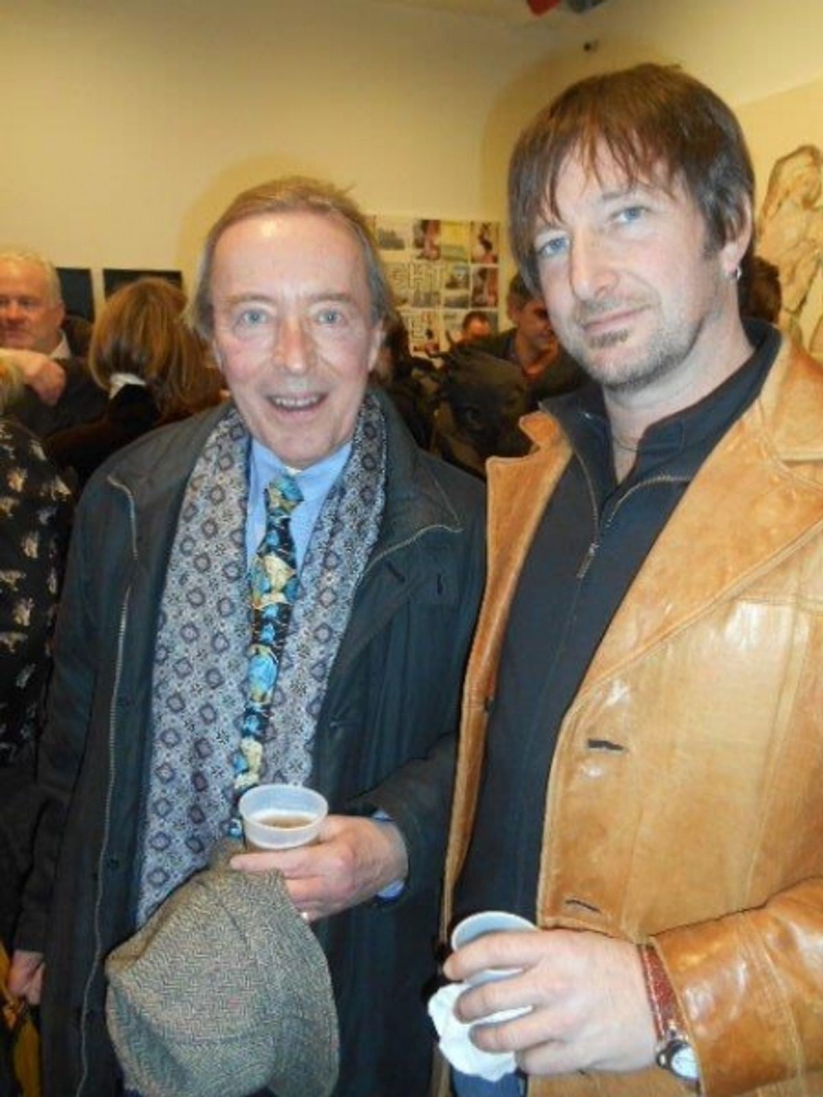 John Wegorzewski and artist Jeff Muhs at 