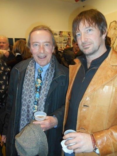 John Wegorzewski and artist Jeff Muhs Photo