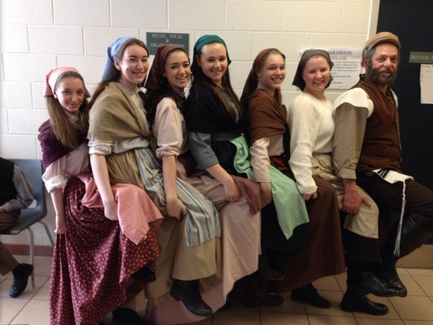 Photo Flash: Saturday Intermission Pics, Feb 8 - Cast Member Does Double Duty in PAGEANT and BEAUTIFUL, Plus BRIDGES and More!  Image